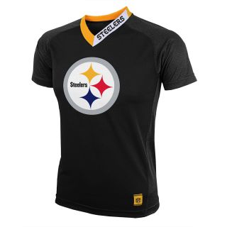 NFL Team Apparel Youth Pittsburgh Steelers Performance Short Sleeve T Shirt  