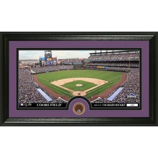 The Highland Mint Colorado Rockies Infield Dirt Coin Panoramic Photo Mint