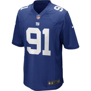 NIKE Mens New York Giants Justin Tuck Game Team Color Jersey   Size Small,