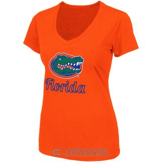 COLOSSEUM Womens Florida Gators Vegas V Neck T Shirt   Size Medium, Orange