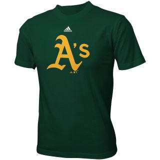 adidas Youth Oakland Athletics Team Logo Short Sleeve T Shirt   Size Medium,