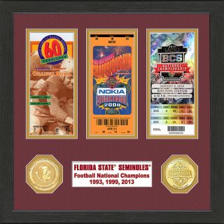 The Highland Mint Florida State Seminoles 2014 BCS National Champions Ticket