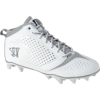 WARRIOR Mens Burn Speed 5.0 Mid Cut Molded Cleats   Size 10, White