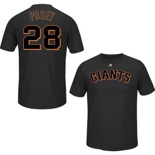MAJESTIC ATHLETIC Mens San Francisco Giants Buster Posey Synthetic Player Name