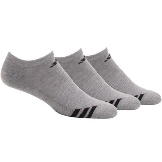 adidas 3PK Cushion Stripe No Show Socks   Size Sock Size 6 12, Aluminum2/black