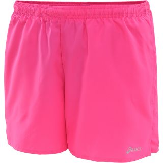 ASICS Womens Core Pocketed Running Shorts   Size Small, Pink Glo