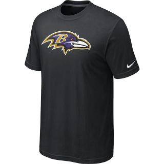 NIKE Mens Baltimore Ravens Oversized Logo Short Sleeve T Shirt   Size Small,