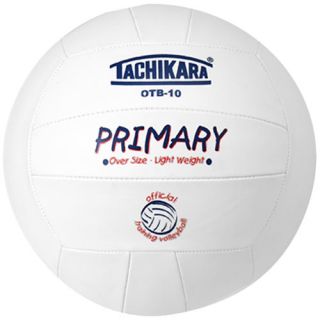 Tachikara Primary Oversized Training Volleyball, White (OTB10.WHT)