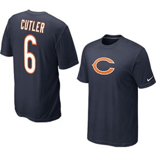 NIKE Mens Chicago Bears Jay Cutler Name And Number T Shirt   Size Medium,
