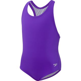 SPEEDO Toddler Girls Learn To Swim Racerback Swimsuit   Size 3t, Purple Haze