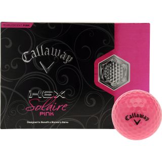 CALLAWAY Womens HEX Solaire Golf Balls   Pink   12 Pack, Pink