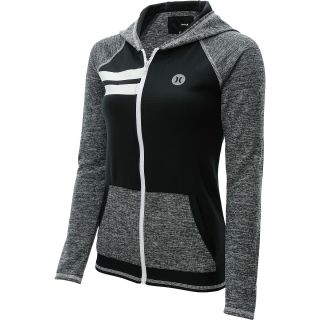 HURLEY Womens Dri FIT Hoodie   Size XS/Extra Small, Heather/black
