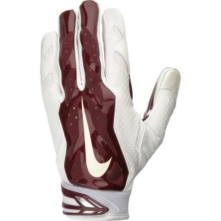 NIKE Adult Vapor Jet 3.0 Football Gloves   Size Large, White/maroon