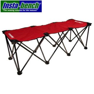 Insta Bench 3 Seater Portable Bench, Red (3SEATER RED)