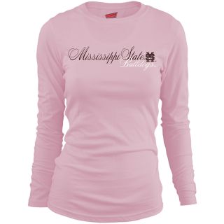 MJ Soffe Girls Mississippi State Bulldogs Long Sleeve T Shirt   Soft Pink  
