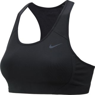 NIKE Womens Shape High Compression Sports Bra   Size Small, Black/grey
