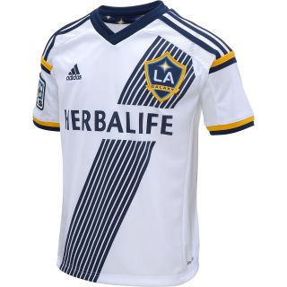 adidas Youth Los Angeles Galaxy Replica Jersey   Size Large, White