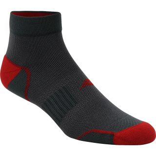 SOF SOLE Fit Performance Running Low Cut Socks   Size Medium, Grey/red