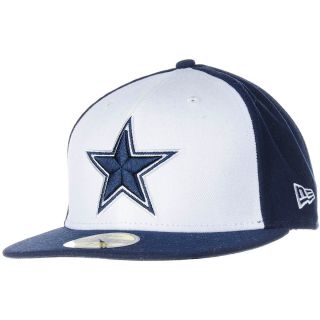 NEW ERA Mens Dallas Cowboys 59FIFTY Official On Field Cap   Size 7.75, White