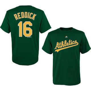 REEBOK Youth Oakland Athletics Josh Reddick Player Name And Number T Shirt  