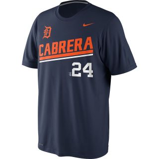 NIKE Mens Detroit Tigers Miguel Cabrera 2014 Dri FIT Legend Player Name And