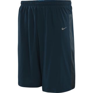 NIKE Mens SW Two in One 9 Running Shorts   Size 2xl, Armory Navy/armory Blue