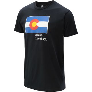 AKSELS Mens Grown Locally Colorado Short Sleeve T Shirt   Size Large, Black