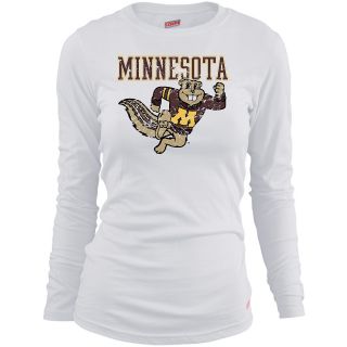 MJ Soffe Girls Minnesota Golden Gophers Long Sleeve T Shirt   White   Size