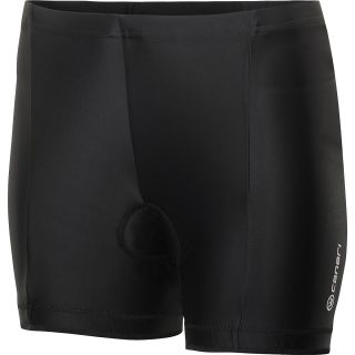 CANARI Womens 6 Panel Micro Cycling Shorts   Size Xl, Black