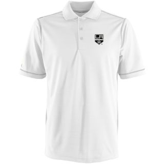 Antigua Los Angeles Kings Mens Icon Polo   Size Large, White/silver (ANT
