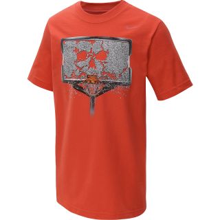 NIKE Boys Basketball Net Short Sleeve T Shirt   Size Small, Crimson/red