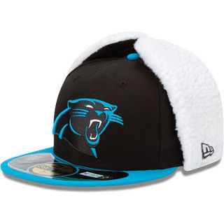 NEW ERA Mens Carolina Panthers On Field Dog Ear 59FIFTY Fitted Cap   Size 7.
