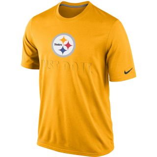 NIKE Mens Pittsburgh Steelers Legend Just Do It Dri FIT Short Sleeve T Shirt  