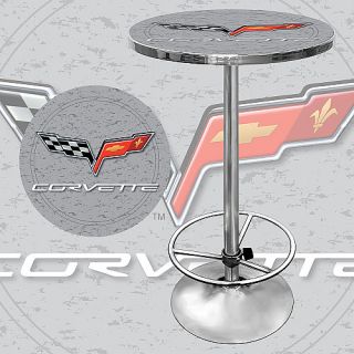 Trademark Global Corvette C6 Pub Table   Silver (GM2000S C6 COR)
