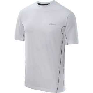 ASICS Mens Color Punch Short Sleeve T Shirt   Size Large, White/flint