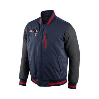 NIKE Mens New England Patriots Full Zip Padded Reversible Defender Jacket  