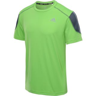 adidas Mens Climamax 2 Short Sleeve T Shirt   Size Small, Ray Green/grey