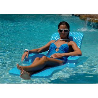 Texas Recreation Folding Baja II Pool Lounge, Aquamarine (6570128)