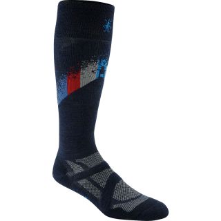 SMART WOOL Medium Cushion Ski Socks   Size Large, Navy/blue