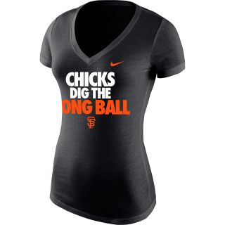 NIKE Womens San Francisco Giants Chicks Dig The Long Ball Short Sleeve T 