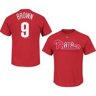 MAJESTIC ATHLETIC Mens Philadelphia Phillies Domonic Brown Player Name And