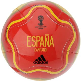 adidas Official 2014 Spain Capitano Soccer Ball, Poppy