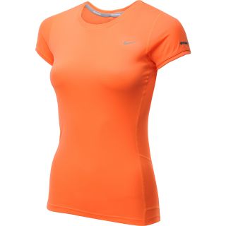 NIKE Womens Miler Short Sleeve Running T Shirt   Size Medium, Atomic