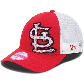 NEW ERA Womens St Louis Cardinals Sequin Shimmer 9FORTY Adjustable Cap   Size
