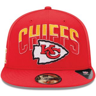 NEW ERA Youth Kansas City Chiefs Draft 59FIFTY Fitted Cap   Size 6.625, Red
