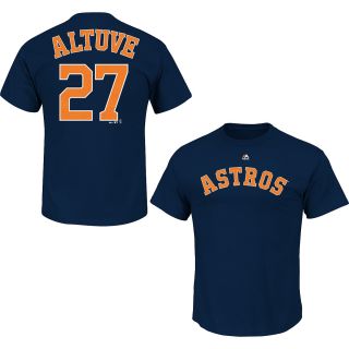MAJESTIC ATHLETIC Mens Houston Astros Jose Altuve Player Name And Number T 