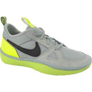 NIKE Mens Solarsoft Run Running Shoes   Size 7, Grey/volt