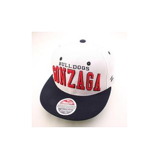 ZEPHYR Mens Gonzaga Bulldogs Super Star White Adjustable Snapback Cap   Size