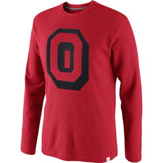 NIKE Mens Ohio State Buckeyes Vault Thermal Long Sleeve T Shirt   Size Small,