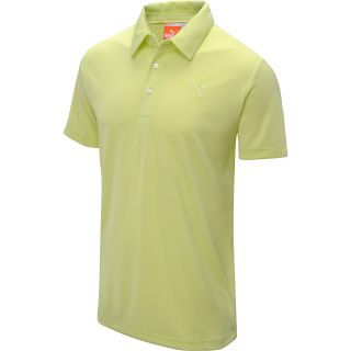 PUMA Mens Tech Golf Polo   Size Medium, Sunny Lime